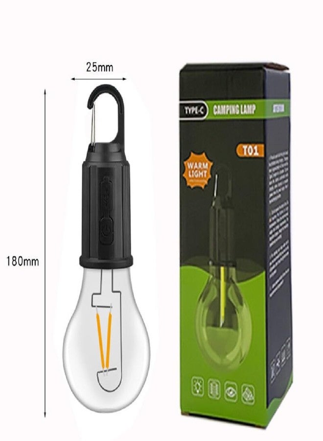 KSBOY Unbreakable Hanging Clip Hook Bulb Emergency Lamp Light Dynamic Decorative Rechargeable Bulb Hanging Tent Light Bulb 3 Lighting Modes Tent Lamp for Camping - Image 4